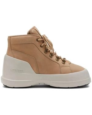 Moon Boot Luna Trek Mid Nubuck Boots - Brown