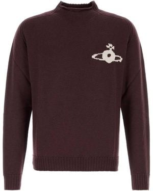 Vivienne Westwood Fisherman Jumper - Purple