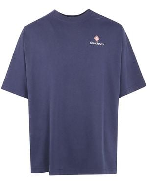 CASABLANCA Oversized T-Shirt - Blue