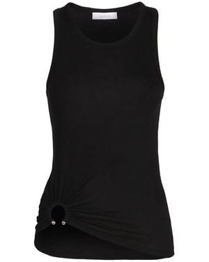 Rabanne Cotton Tank Top - Black