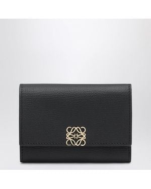 Loewe Small Anagram-Plaque Wallet - Black