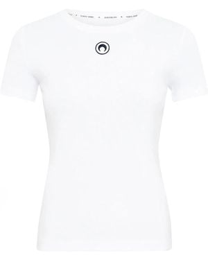 Marine Serre T-Shirt "Moon" - White