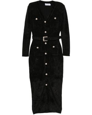 Self-Portrait Lace Midi Dress - Black
