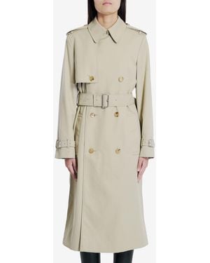 ジャケット BURBERRY Sage Green Polyester Blend Trench Coat Burberry Sage Polyester Blend Trench Coat in Green | Lyst