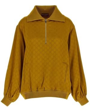 Gucci 'Gg' Jacquard Sweater - Yellow