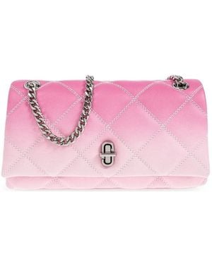 Marc Jacobs Small Quilted Dual Chain Crossbody Bag - Pink