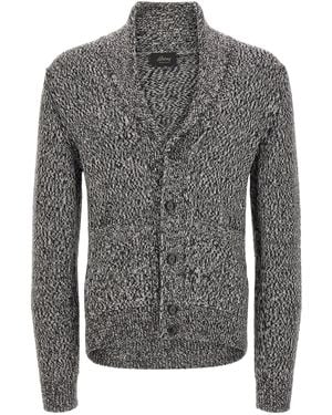 Brioni Shawl Neck Cardigan - Grey