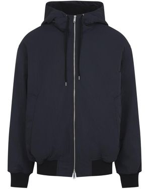 Studio Nicholson Wickett Wool Lined Hooded Jacket - Blue