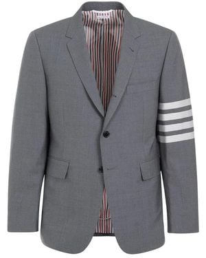 Thom Browne Wool Jacket, Stylish And Warm - Grey