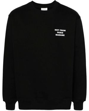 Drole de Monsieur Slogan Sweatshirt - Black