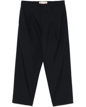 Marni Virgin-Wool Trousers - Blue