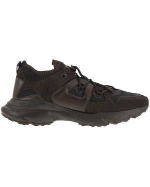 Tod's Leather And Technical Fabric Sneakers - Black