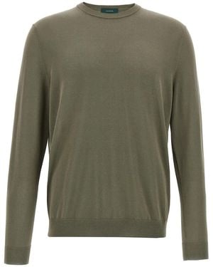 Zanone Cotton Jumper - Green