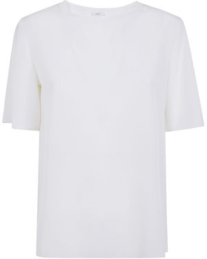 JOSEPH "New Rubin" Crepe De Soie Top - White