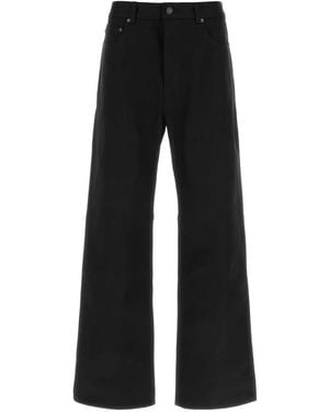 Balenciaga Curved Knee Trousers - Black