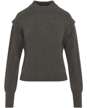 Alberta Ferretti Wool Jumper - Grey