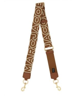 Marc Jacobs The Outline Logo Shoulder Strap - Natural