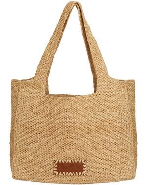 THEMOIRÈ Morea Medium Raffia Bag - Natural