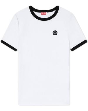 KENZO Boke Flower 2.0 Embroidered Cotton T-Shirt - White