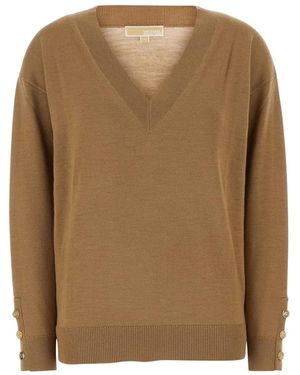 MICHAEL Michael Kors Wool Sweater - Brown
