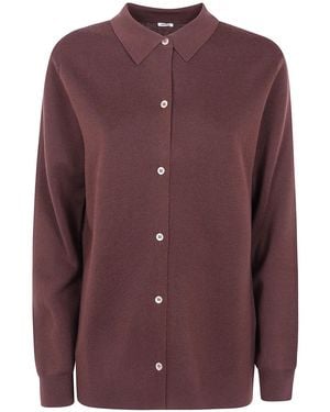 Aspesi Polo Neck Jumper - Purple