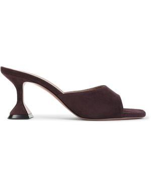 AMINA MUADDI Merlot Lupita 70 Slippers - Brown