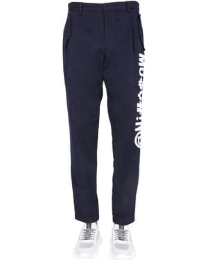 Moschino Symbols Logo Pants - Blue