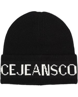 Versace Jeans Couture Wool And Acrylic Beanie - Black