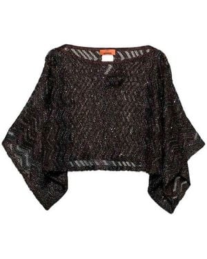 Missoni Dark Viscose Polyester Top - Black