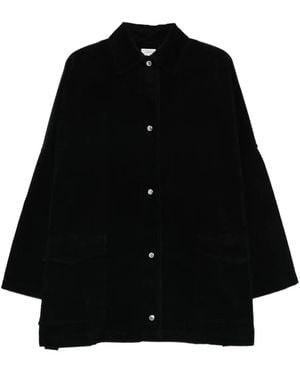 TOTEME "Cord" Overshirt Jacket - Black