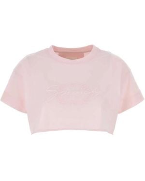 Givenchy Pastel Cotton Crop-Top - Pink