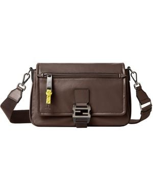 Fendi Borsa Flux Messenger - Brown