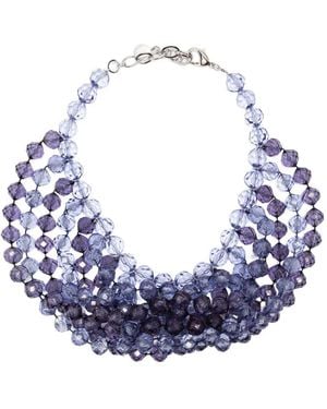 Emporio Armani Trasparent Twist Necklace - Blue