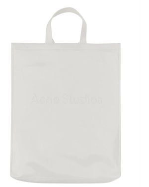 Acne Studios Tote Bag With Logo - White