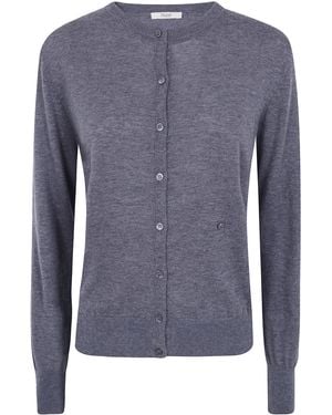 Nuur Korean Double Breasted Cardigan - Blue