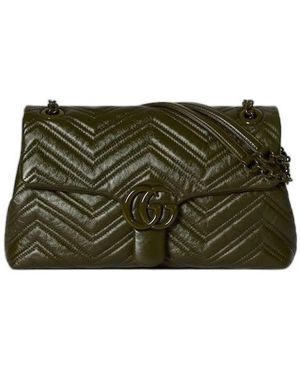 Gucci Marmont Medium Shoulder Bag - Green