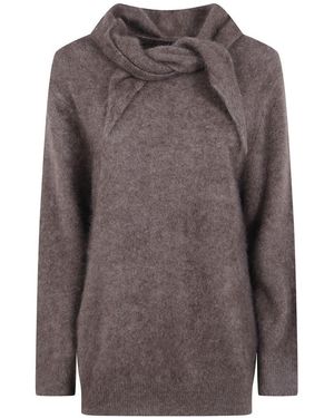 P.A.R.O.S.H. Wool Yak Sweater - Brown