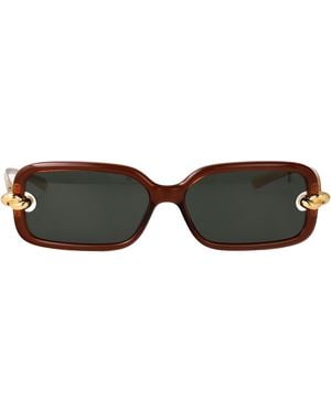 Bottega Veneta Injected Sunglasses - Brown