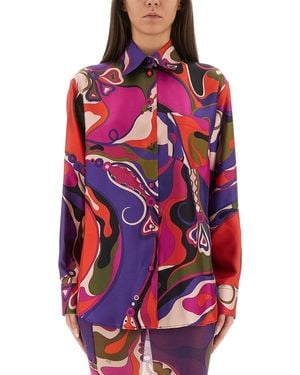 PUCCI Logo Cotton Sweatshirt - White