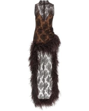 GIUSEPPE DI MORABITO Dress With Train - Black