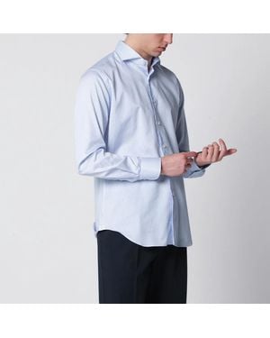 Xacus Cotton Travel Shirt - Blue