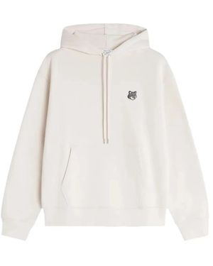 Maison Kitsuné Maison Kitsuné Lilac Cotton Sweater - White