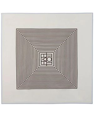 TOTEME Centered Monogram Scarf - Metallic