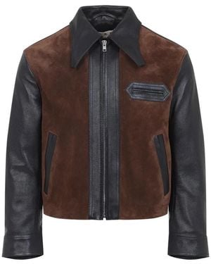 Marni Two-Tone Jacket - Brown