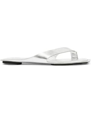 MM6 by Maison Margiela Flat Sandals - White
