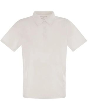 Majestic Cotton And Lyocell Polo Shirt - White