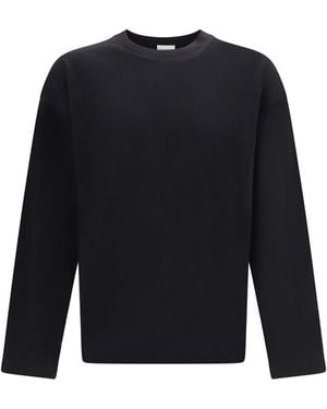 Dries Van Noten Crewneck Long Sleeve T-Shirt - Blue
