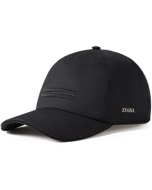 ZEGNA Motorin Microfiber Baseball Cap - Black