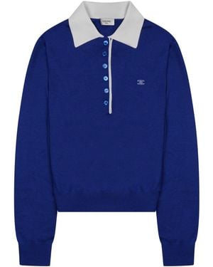 Celine Maglia Stile Polo - Blue