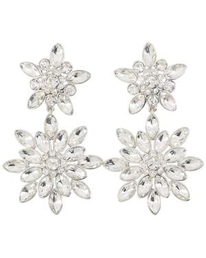 Self-Portrait Tiered Earrings - White